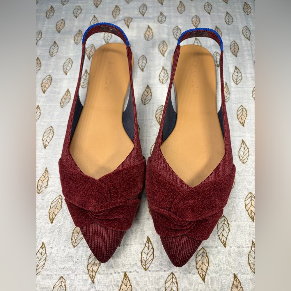 Rothy's The Twist Point Slingback Cabernet